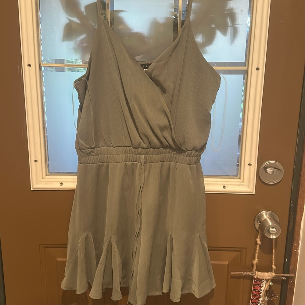 Olive green romper